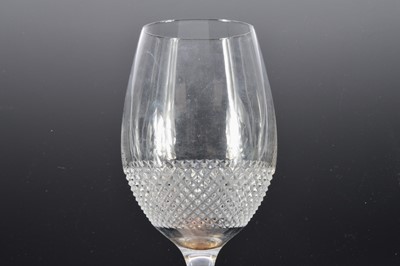 Lot 264 - A set of six Waterford Crystal red wine glasses designed by John Rocha