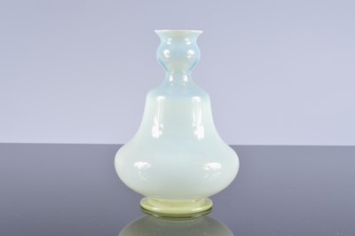 Lot 271 - An Art Deco period Vaseline style glass vase