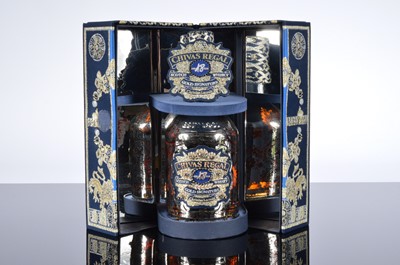 Lot 273 - A Limited Edition bottle of Chivas Regal Aged 18 Years Scotch Whisky Gold Signature by Christian Lacroix