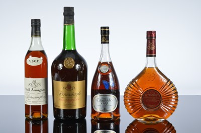 Lot 279 - Four bottles of Armagnac