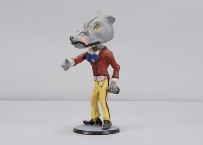 Lot 13 - A late 19th century Thüringen anthropomorphic wolf nodder