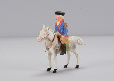 Lot 26 - A small Sonneberg composition George Washington on horseback