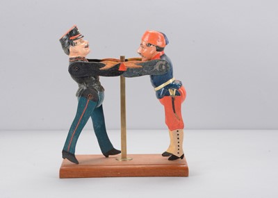 Lot 35 - A late 19th century Albin Amende Sonneberg Greek and Turkish military wresting toy