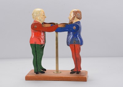 Lot 44 - A late 19th century Albin Amende Sonneberg British Prime Minister political wresting toy