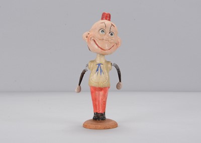 Lot 60 - An early 20th century German composition Happy Hooligan bobble-head toy