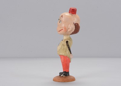 Lot 60 - An early 20th century German composition Happy Hooligan bobble-head toy