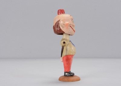 Lot 60 - An early 20th century German composition Happy Hooligan bobble-head toy