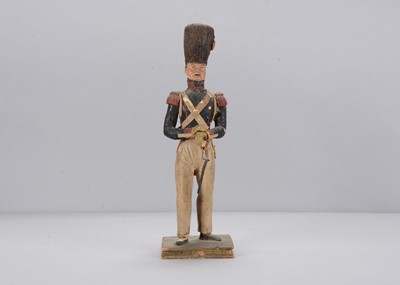 Lot 67 - An early 19th century papier-mâché Napoleonic French Infantryman