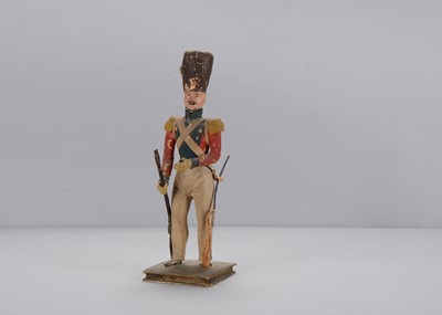 Lot 68 - An early 19th century papier-mâché Napoleonic English Infantryman