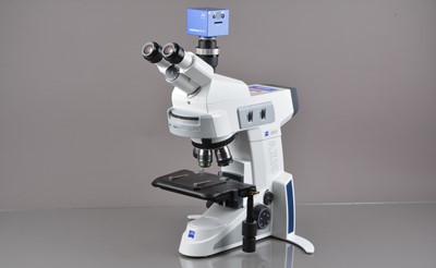 Lot 603 - Zeiss Axio Lab A1 with Axio-Cam Erc 5s head