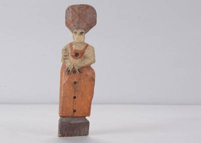 Lot 124 - A Sergiev Posad late 19th century trihedrial doll