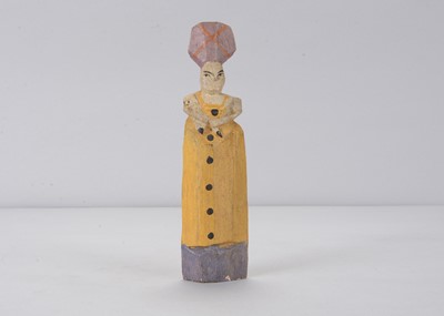 Lot 125 - A Sergiev Posad late 19th century trihedrial wet nurse doll