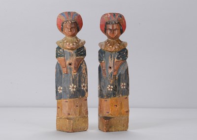 Lot 126 - Two Sergiev Posad early 20th century trihedrial doll