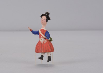 Lot 159 - A 19th century German Vivandière bristle toy