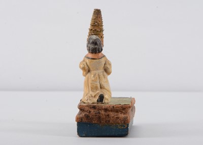 Lot 198 - A mid 19th century Thüringen girl and tree squeak toy