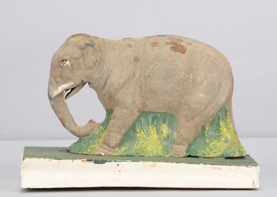 Lot 219 - A mid 19th century Thüringen elephant squeak toy