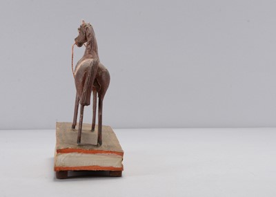 Lot 224 - A mid 19th century Thüringen horse squeak toy