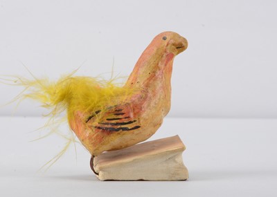 Lot 239 - A German cockerel squeak toy, probably early 20th century