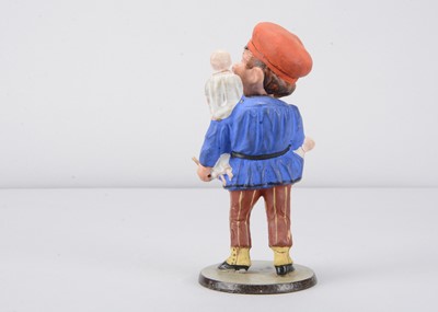 Lot 243 - A mid to late 19th century baby deliverer (Kinderbringer) or doll seller nodder