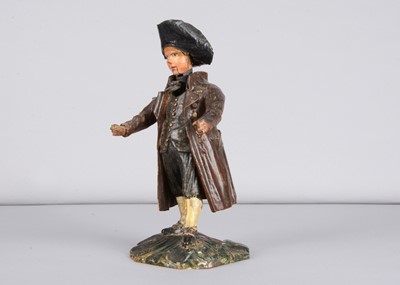 Lot 247 - A mid 19th century Rhöner carved wooden Rhönwackler (nodder) man in tricorne hat