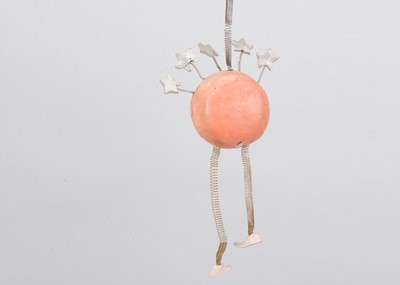 Lot 350 - A late 19th century German man in the moon hanging toy, possibly a Christmas decoration