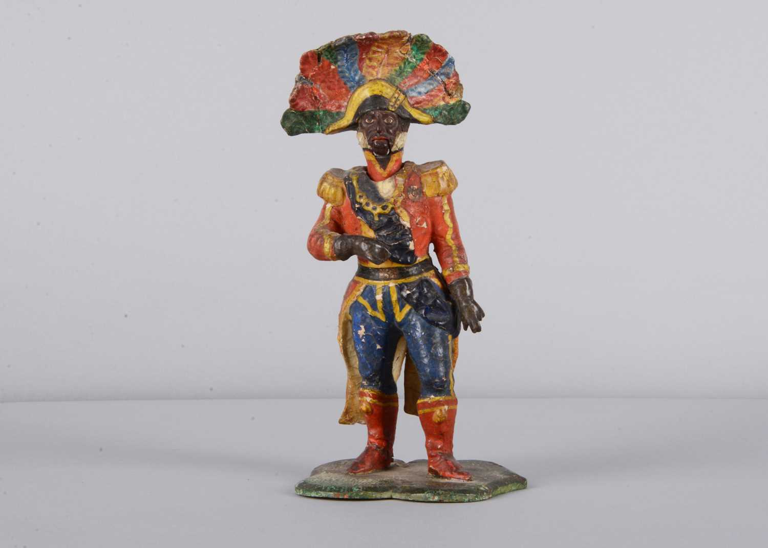 Lot 362 - A mid 19th century papier-mâché Emperor of Haiti Faustin-Élie Soulouque nodder