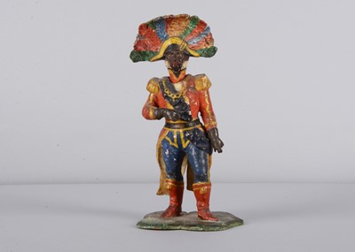 Lot 362 - A mid 19th century papier-mâché Emperor of Haiti Faustin-Élie Soulouque nodder