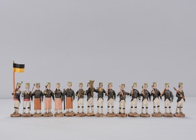 Lot 377 - Sixteen late 19th century German composition marching Miners