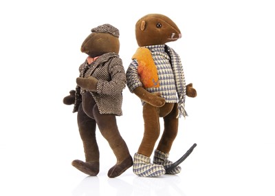 Lot 29 - Kenneth Grahame’s Wind in the Willow Mole and Ratty soft toys