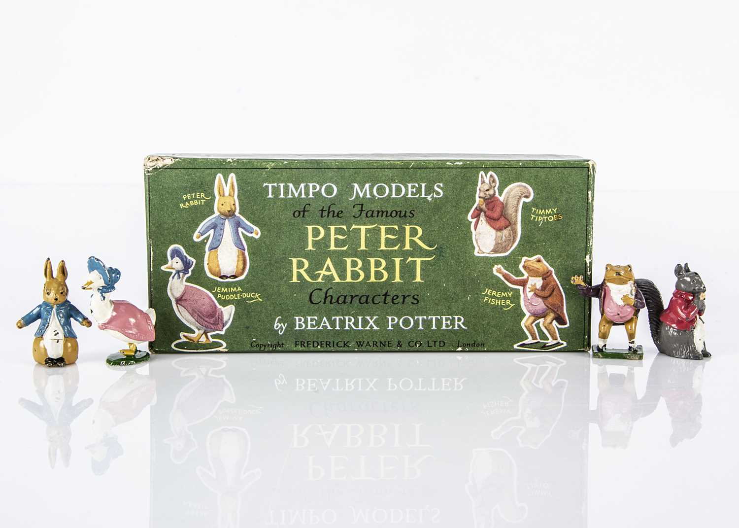 Lot 31 - A rare Timpo hollow-cast lead Peter Rabbit Characters by Beatrix Potter