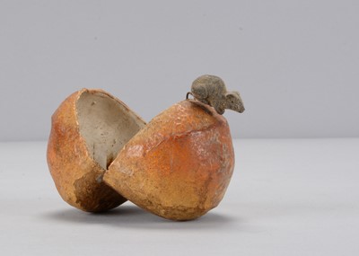 Lot 473 - A German early 20th century novelty bread roll with appearing mouse