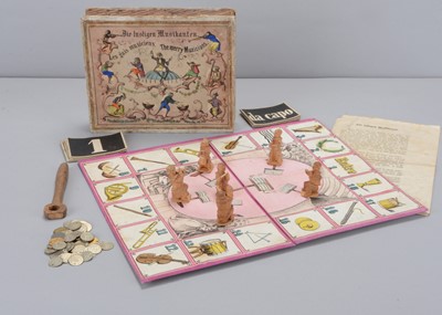 Lot 478 - An 19th century ‘Die Instigen Musikanten’ or ‘The Merry Musicians’ board game