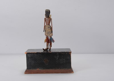 Lot 497 - A mid 19th century Perry & Co’s jigging black man Automaton Dancers