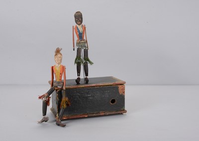 Lot 500 - A mid 19th century Perry & Co’s jigging Automaton Dancers to restore