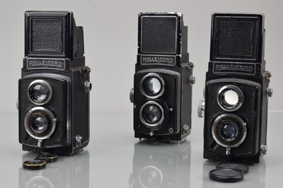 Lot 3 - Three Rolleicord TLR Cameras