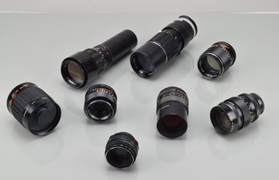 Lot 27 - Eight M42 Mount Lenses