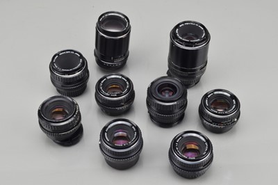 Lot 34 - Eight Pentax Prime Lenses