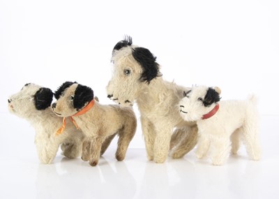 Lot 38 - Four British soft toy Caesar dogs