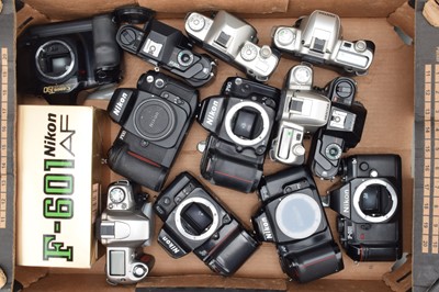 Lot 39 - A Tray of SLR Camera Bodies