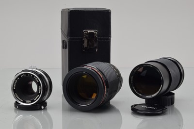 Lot 54 - A Nikon and Two For Nikon Lenses