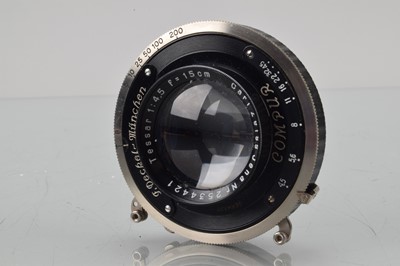 Lot 59 - A Carl Zeiss Jena 15cm f/4.5 Tessar lens