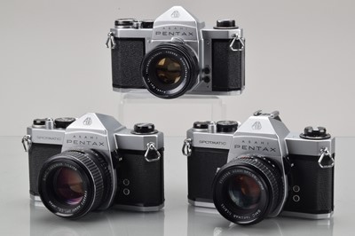 Lot 73 - Three Asahi Pentax SLR Cameras