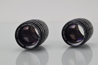 Lot 80 - Two Asahi Takumar 105mm f/2.8 Lenses