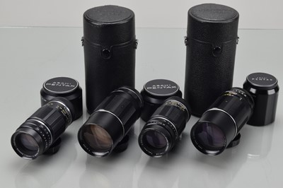 Lot 84 - Four  Asahi Takumar 200mm Lenses