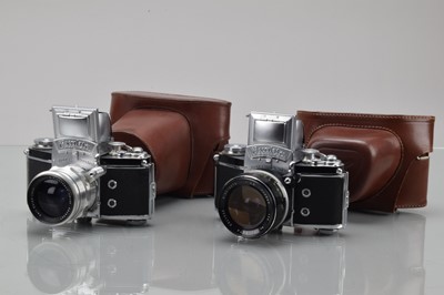 Lot 102 - Two Ihagee Exakta Varex IIa SLR Cameras