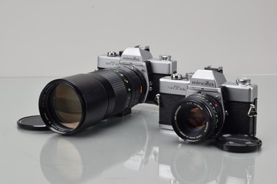 Lot 104 - Two Minolta SLR Cameras