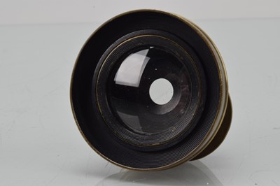 Lot 109 - A W Johnson & Co 8 X 5 Wide Angle Brass Lens