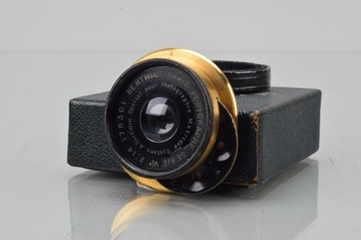 Lot 112 - A Berthiot Paris Rerigraphe Serie VI F14 Brass Lens