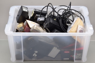 Lot 128 - A Box of Camera Accessories