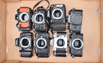 Lot 137 - A Tray of Nikon SLR Camera Bodies